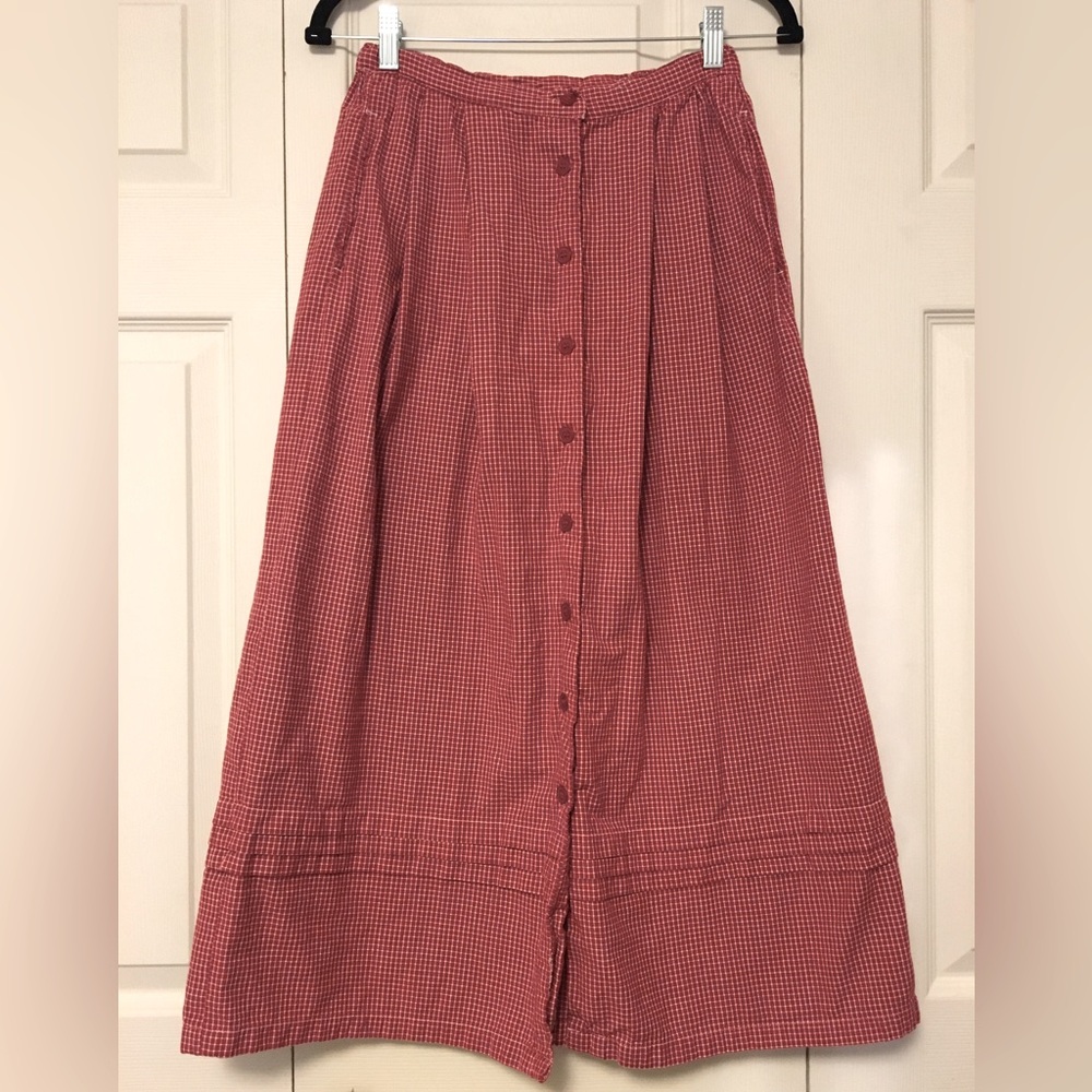 Bobbie Brooks Vintage Red Gingham Skirt